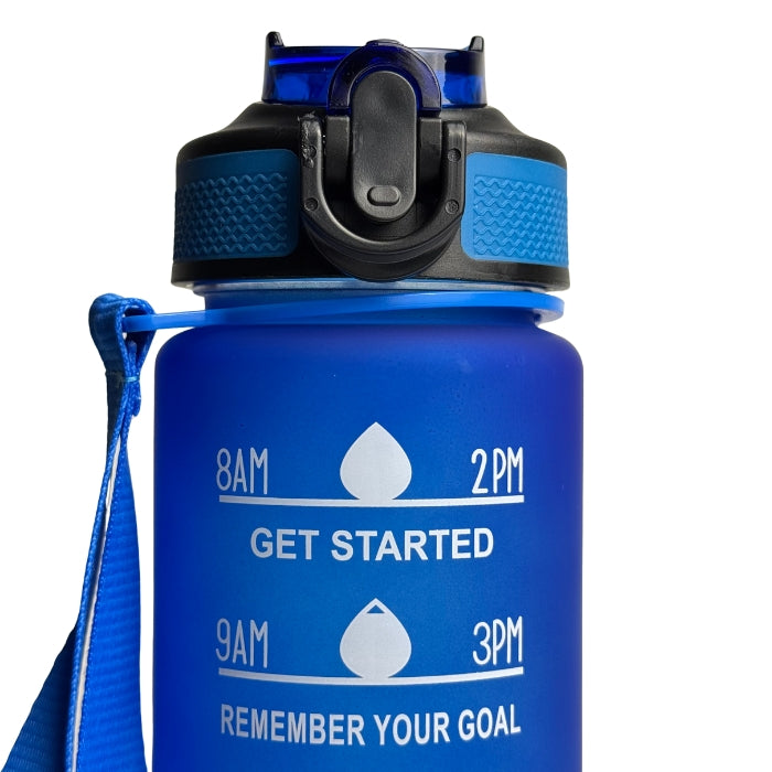 Sticla de Apa pentru Sport, Motivationala, 1000ml, Blue