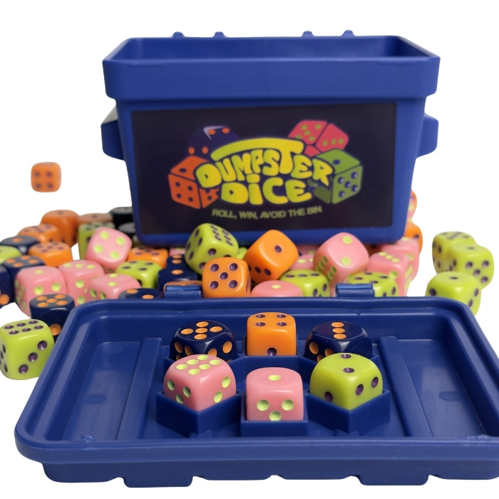 Joc de societate DUMPSTER DICE, 80 piese, pentru 2-4 jucători