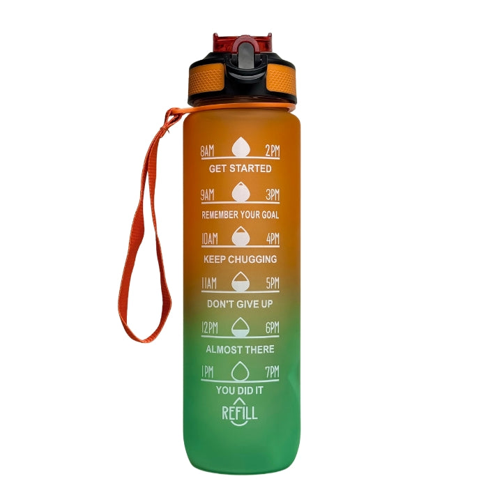 Sticla de Apa pentru Sport, Motivationala, 1000ml, Mango